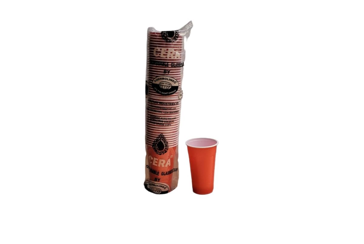 DISPOSSABLE CUPS - PLASTIC GLASS 600 ML