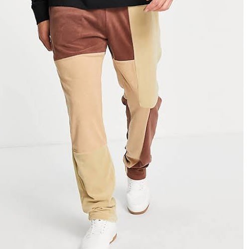 Colourblock Straight Leg Sweatpants