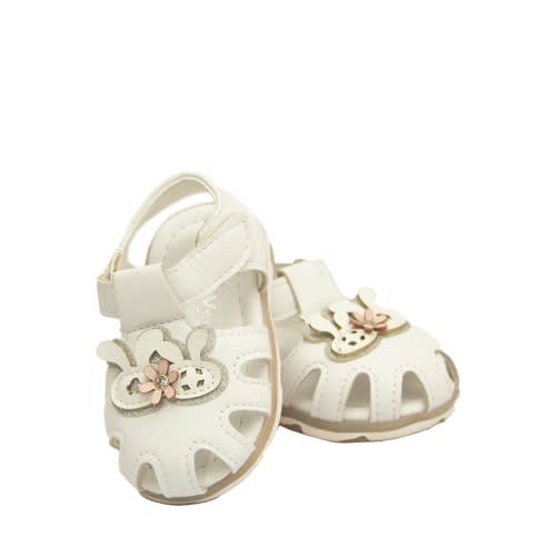 Viny Girls Sandal - White