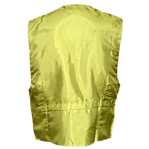 Classic Patterned Waistcoat - Lemon & Black - MWC-1376