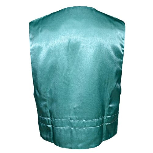 Men's Glossy Waistcoat - Army Green - MWC-1373