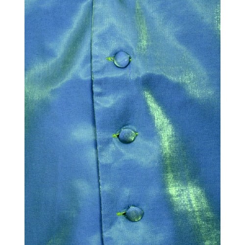Men's Glossy Waistcoat - Army Green - MWC-1373