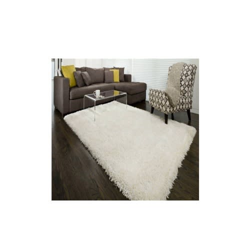 Cream Wool Shaggy 5f By 7ft
