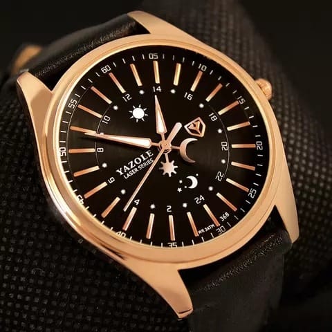 Men's Waterproof Business Wristwatch - Black