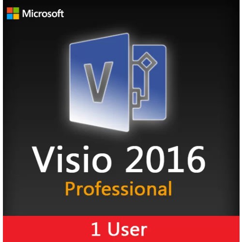 Microsoft Visio Professional 2016 - 1 User - 1 Year