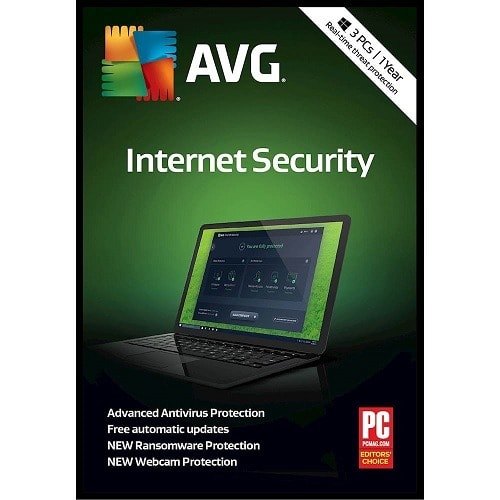 AVG Internet Security - 3pcs - 1 Year