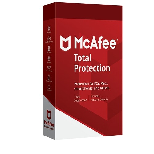 McAfee Total Protection - 3 Pcs - 1 Year