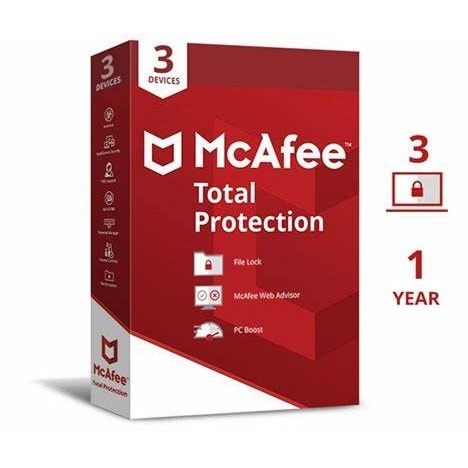 McAfee Total Protection - 3 Pcs - 1 Year