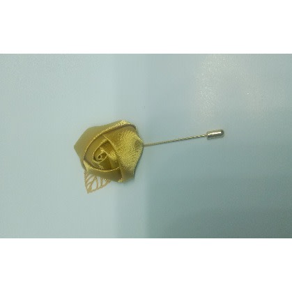 Brooch With Golf Leaf + Free Box - Gold Lapel