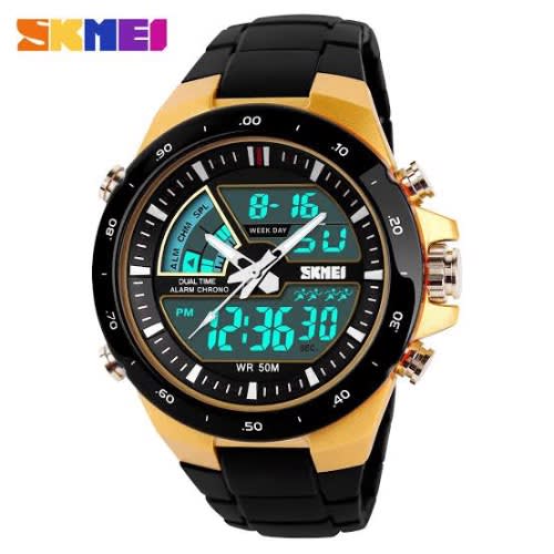 Dual Display Men’s Wrist Watch