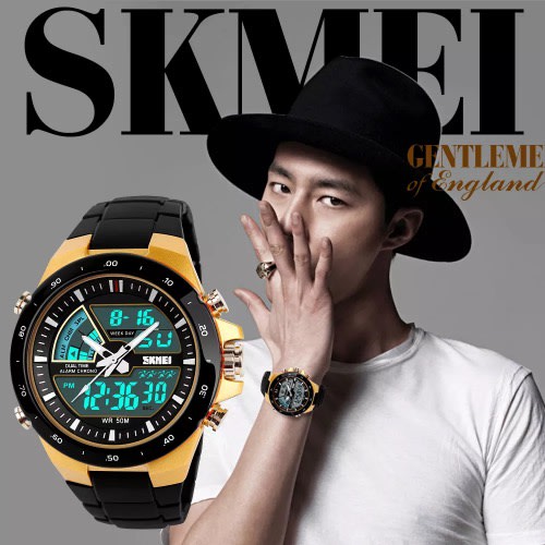 Dual Display Men’s Wrist Watch