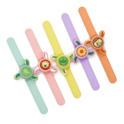 Character Silicone Slap Bracelets - 6 Pieces