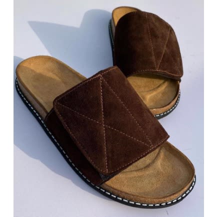 Realwon Male Leather Slides - Brown