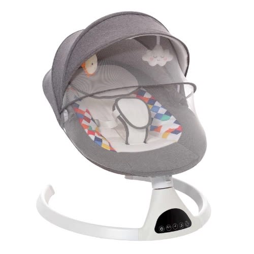 Electric Baby Rocking Chair - Grey - 6V 1A