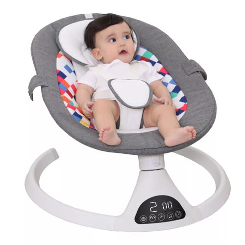 Electric Baby Rocking Chair - Grey - 6V 1A