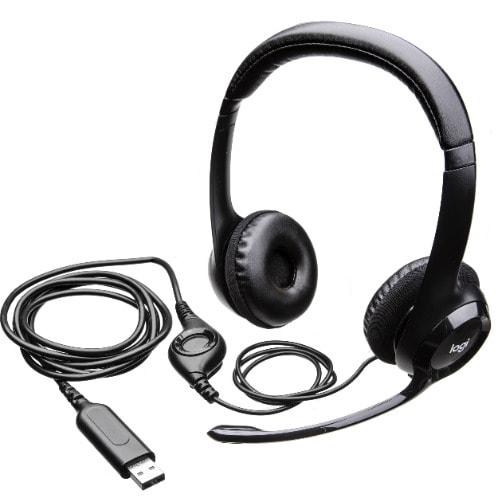 H390 USB Computer Headset - Black