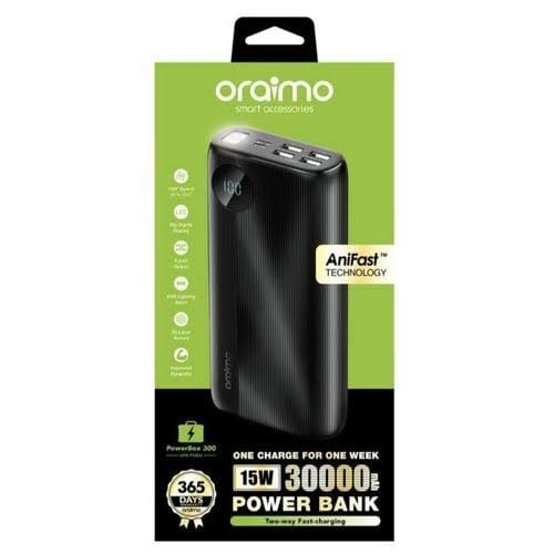 Two Way Ultra Fast Charging Power Bank - 30000mAh - Black