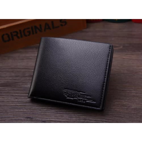 Business Leather Men's Wallet - 1pcs - Black