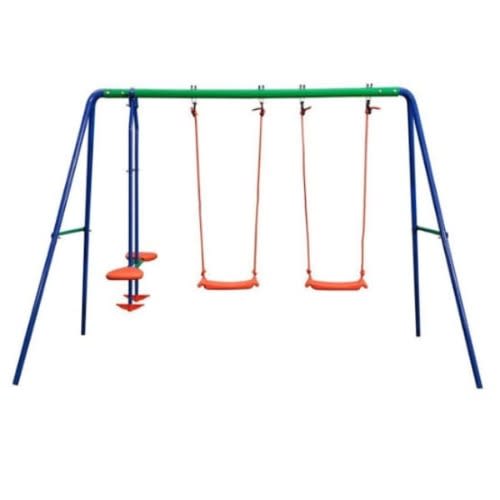 2 Seaters Swing And With Seesaw Glider Sets-323 X 162 X 184cm