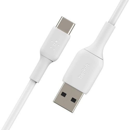 Usb-a To Usb-c Cable 1m White Pvc