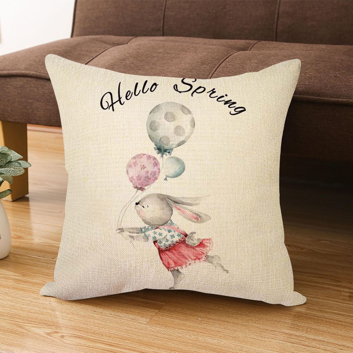 Throw Pillow Case Home Easter Pillow Cushion Cover