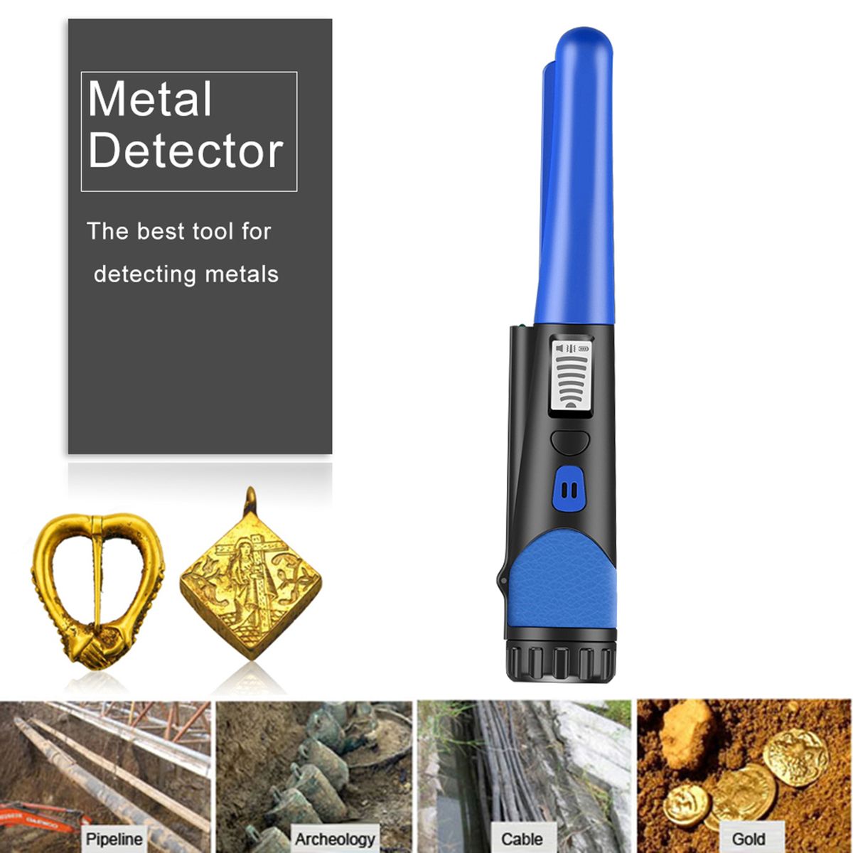 Handheld Metal Detector Positioning Rod Detector Metal
