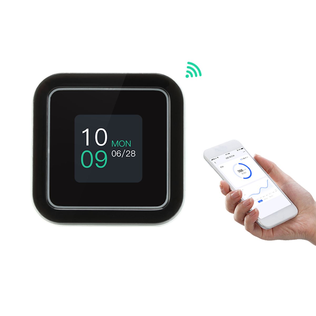 Intelligent WiFi CO2 Detector Carbon Dioxide Monitor Over