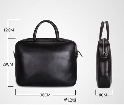 Simple Men's Bag Genuine Leather Business Crossbody Bag Large Capacity Handbag Laptop