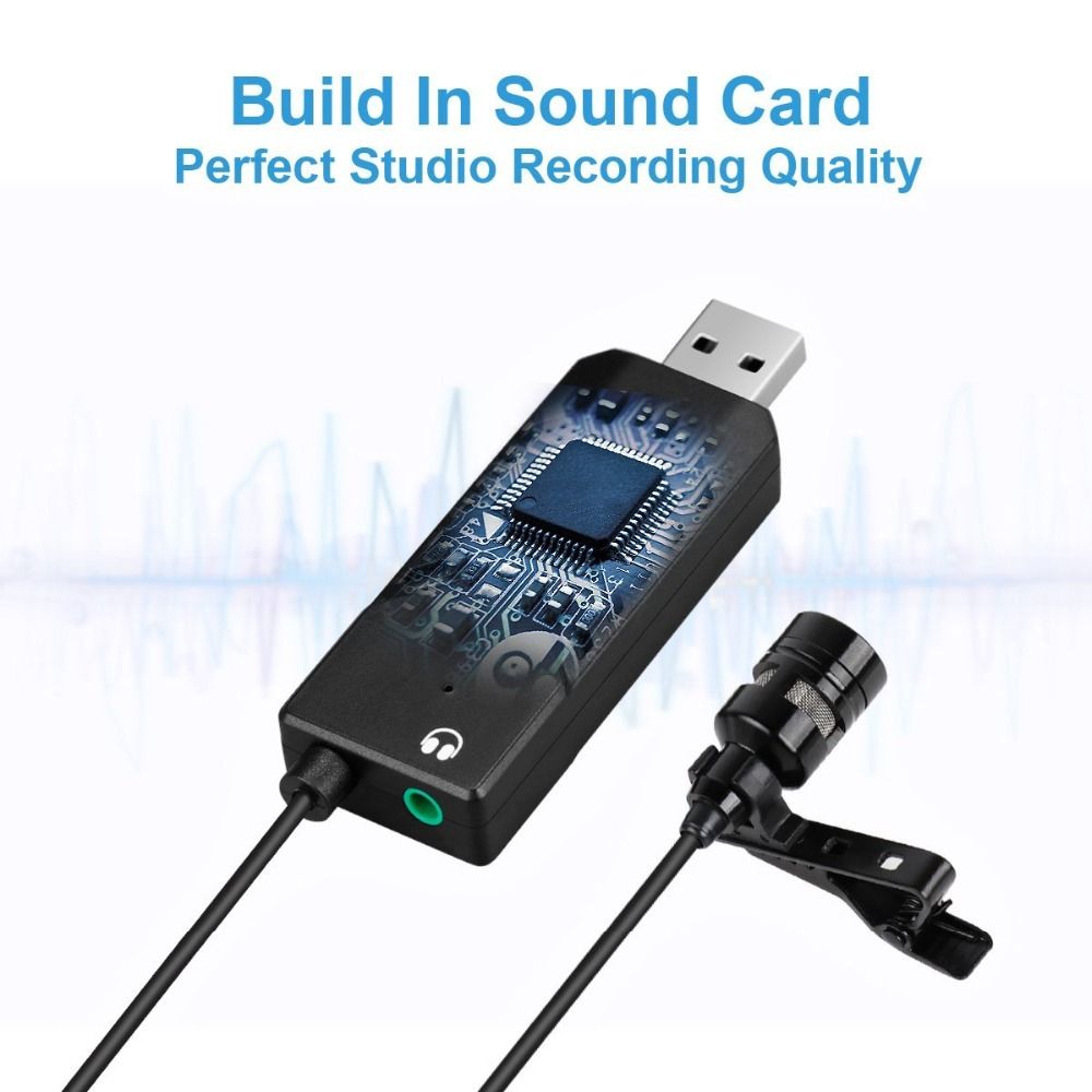 Fifine Lavalier Clip-On Cardioid Condenser Computer Mic