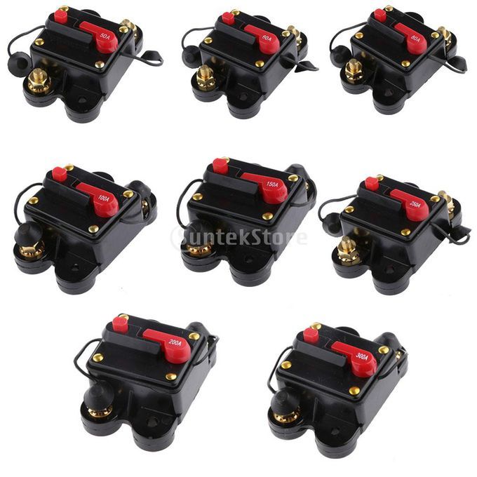 2pcs 300Amp Manual Reset Circuit Breaker Switch 12V24V Car Boat Fuse