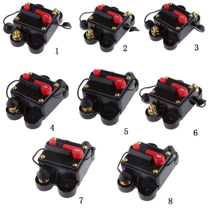 2pcs 300Amp Manual Reset Circuit Breaker Switch 12V24V Car Boat Fuse