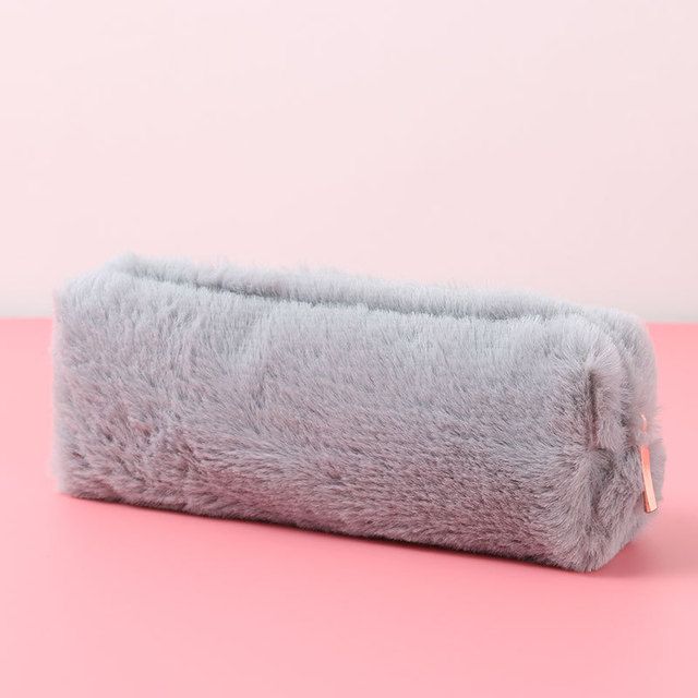 Colorful Plush Cute Pencil Case School Bag Stationery Girls