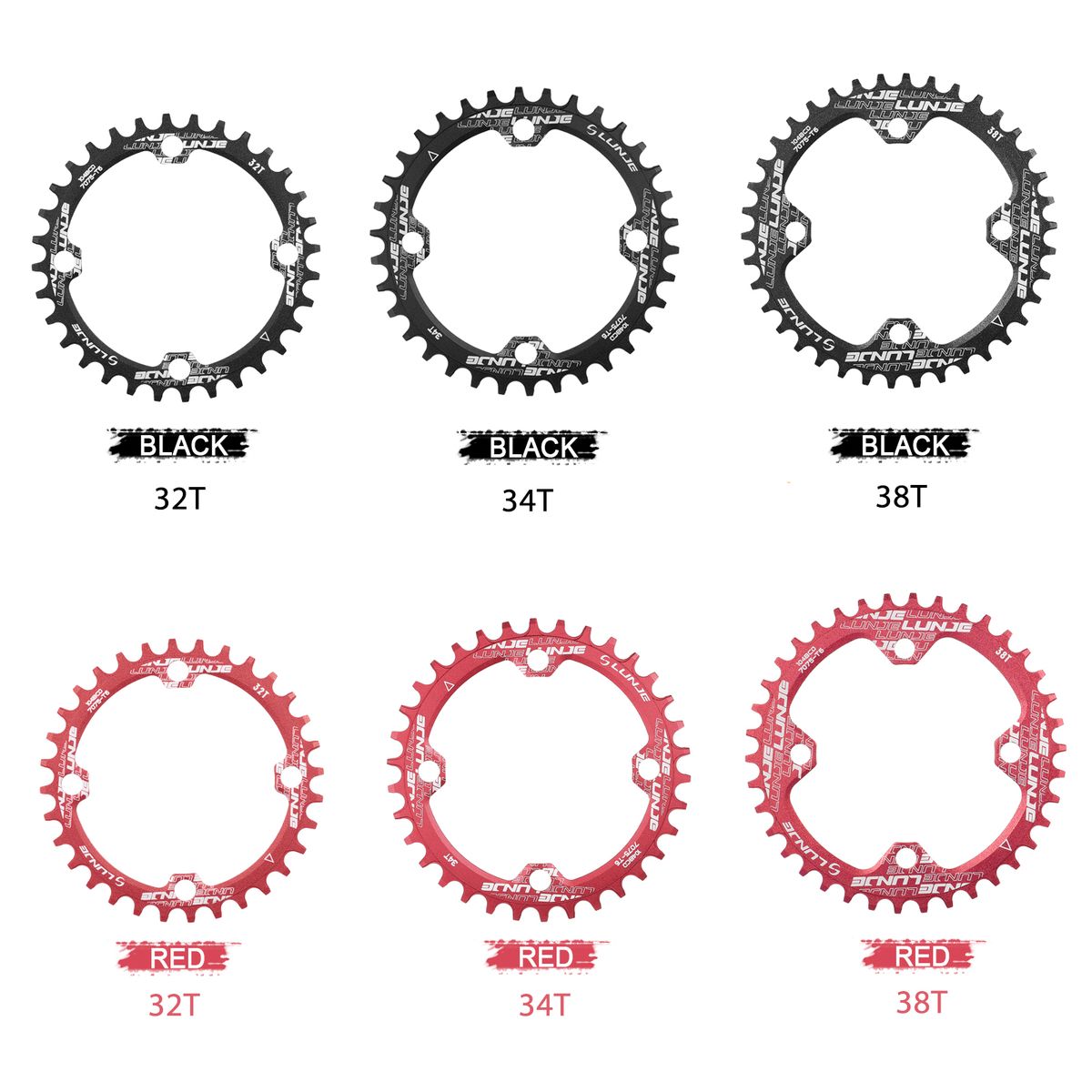 32T/34T/38T Bike Chainring 104mm BCD 4-bolt Bicycle Crank