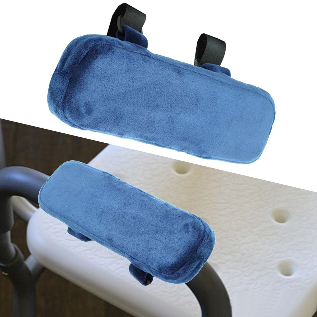 Armrest Pads Soft Removable Cover Arm Rest Pillow Blue