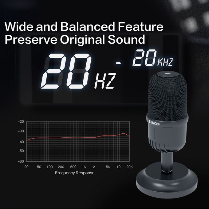 SYNCO CMic-V1M Desktop USB Condenser Microphone Mic