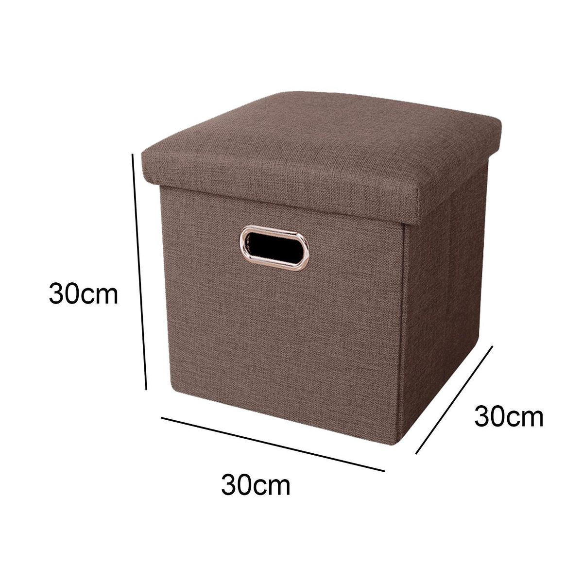 Storage Ottoman Collapsible Sofa Bench Furniture For Kids Room Brown