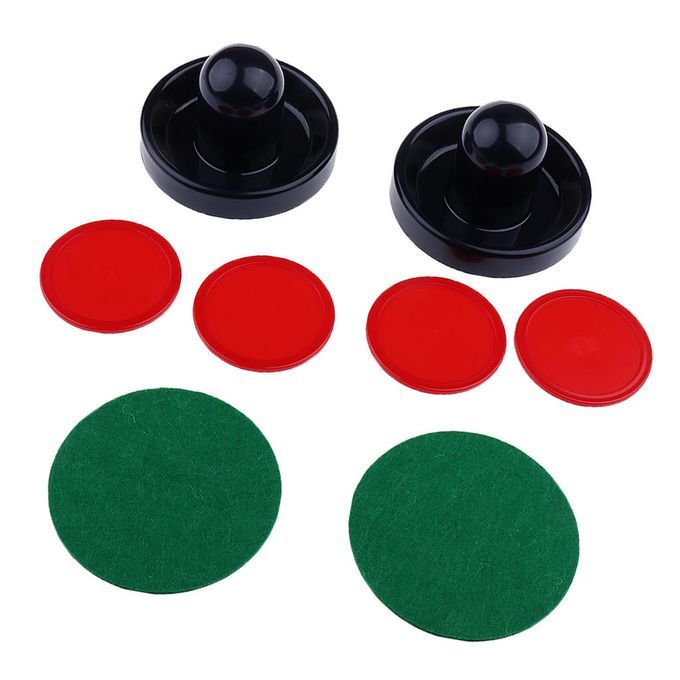 Air Hockey Felt Pushers And Pucks Set Include Two Strikers M Dark Blue