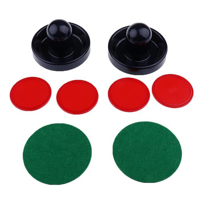 Air Hockey Felt Pushers And Pucks Set Include Two Strikers M Dark Blue