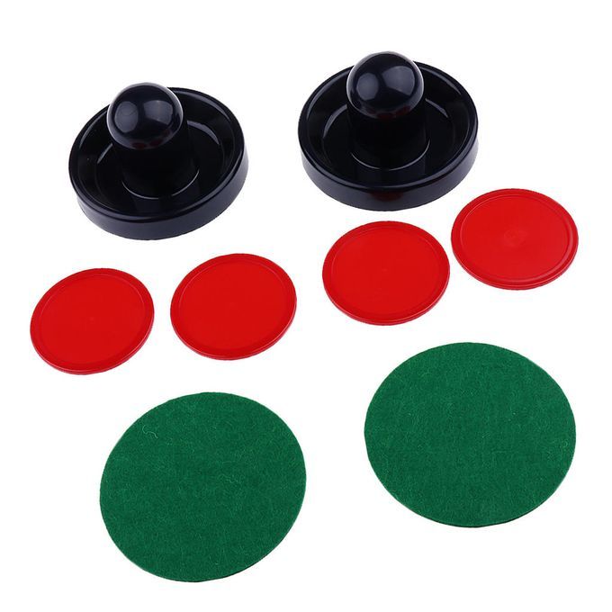 Air Hockey Felt Pushers And Pucks Set Include Two Strikers M Dark Blue