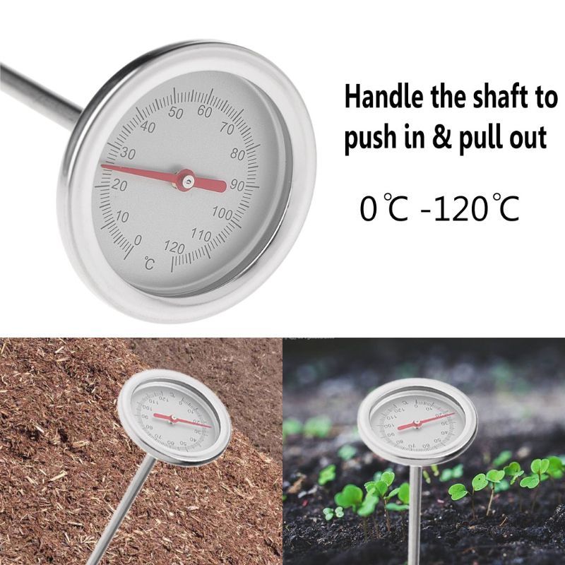 50cm Premium Stainless Steel Compost Soil Thermometer