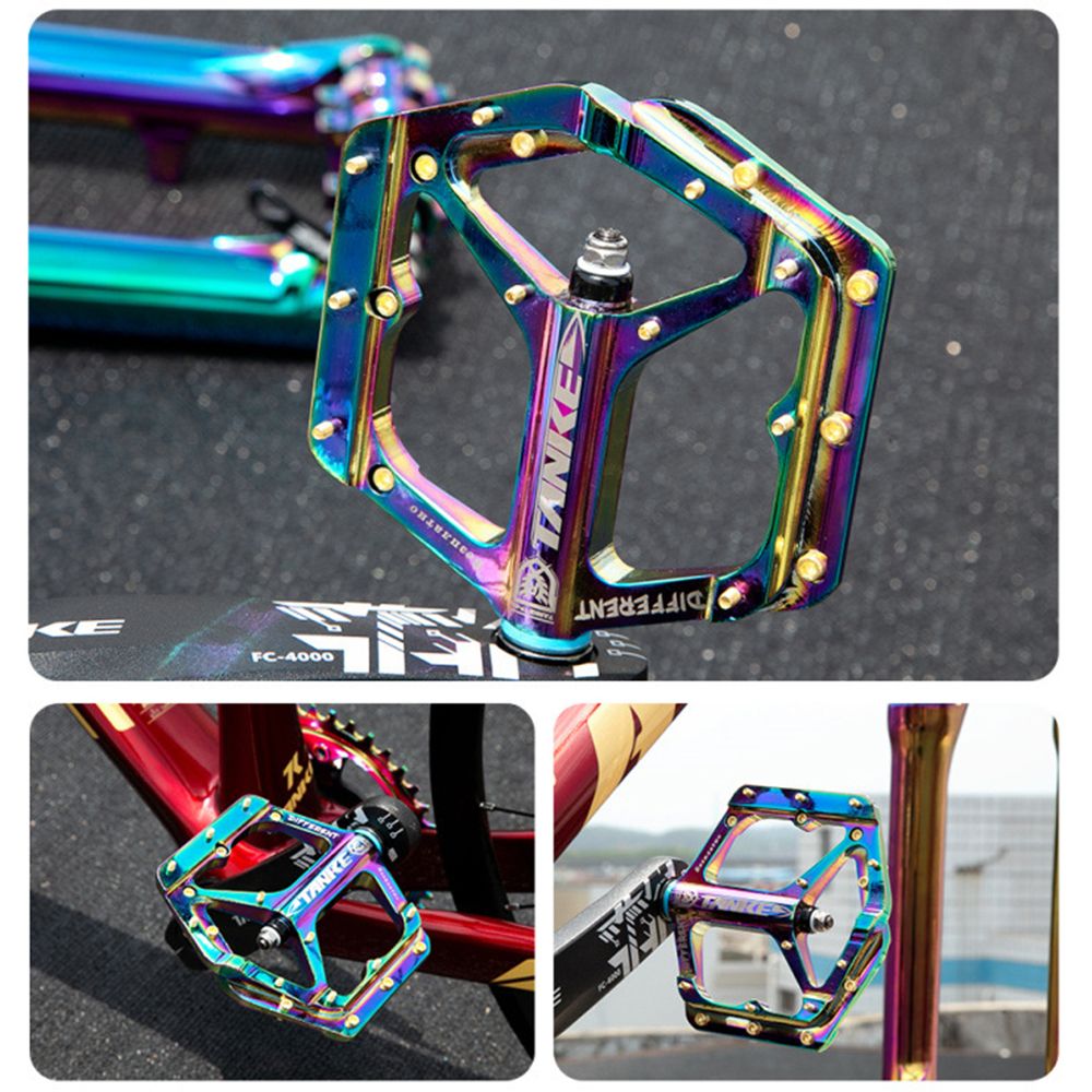 Bicycle Pedals Colorful Cycling Road Bike Pedals Non-slip