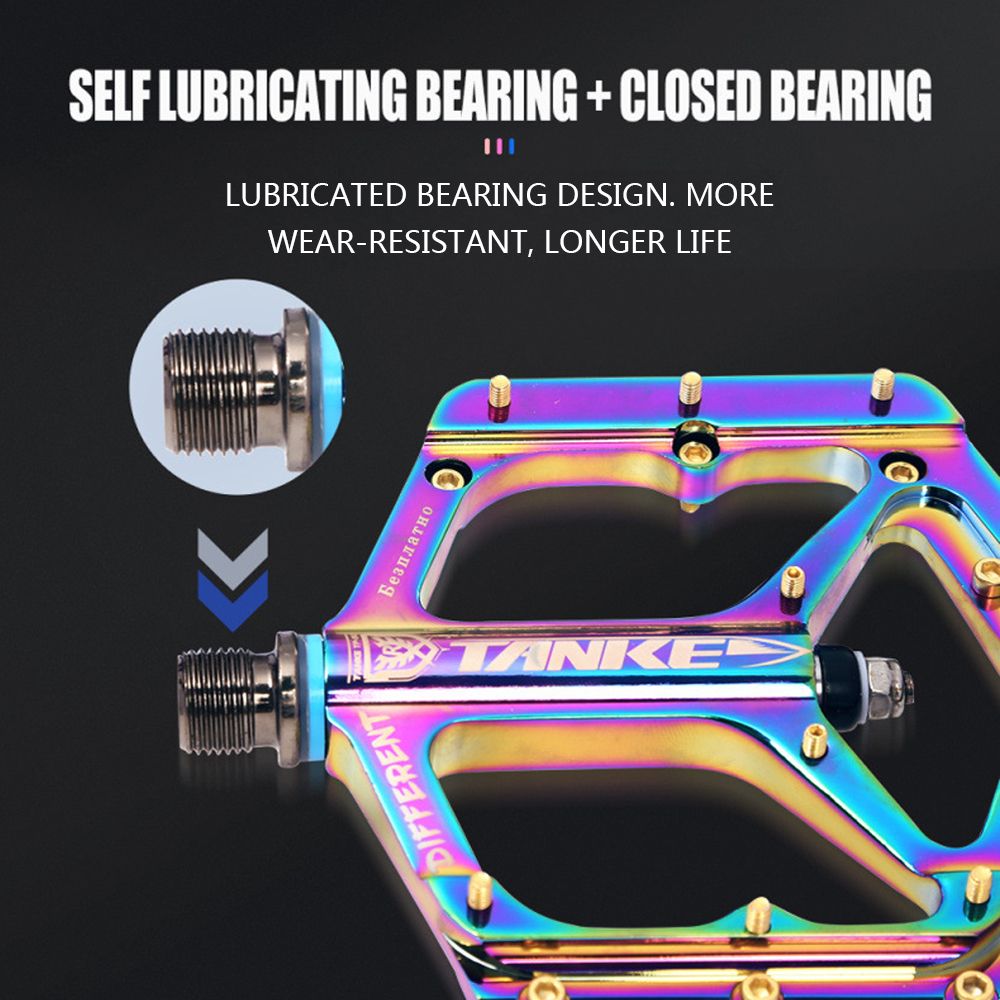 Bicycle Pedals Colorful Cycling Road Bike Pedals Non-slip