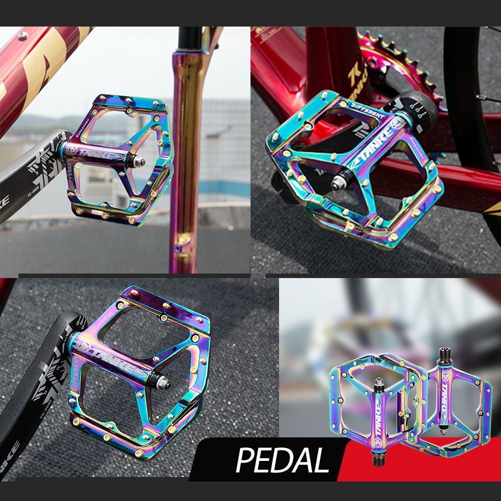 Bicycle Pedals Colorful Cycling Road Bike Pedals Non-slip