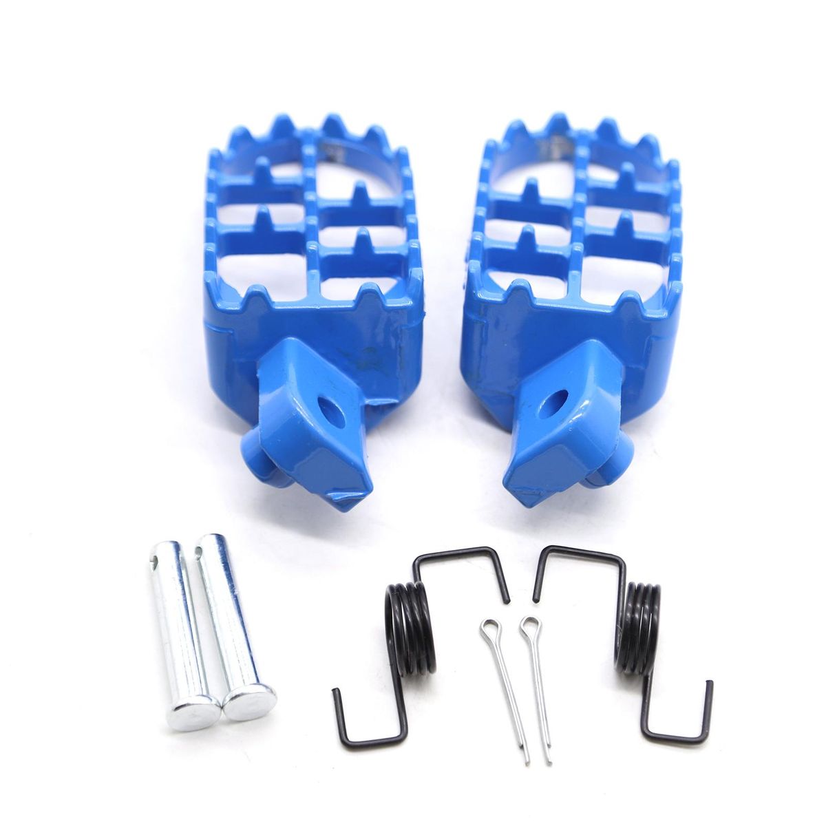Footrests Kit Foot Rests Blue Replacement for Yamaha PW50 PW80 TW200 TTR90 TTR90E Honda XR50R CRF50 CRF70 CRF80 CRF100F Dirt Bike