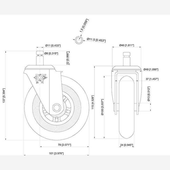 50KG Waveboard Wheel Universal Roller Skate Inline Wheels Skateboard A
