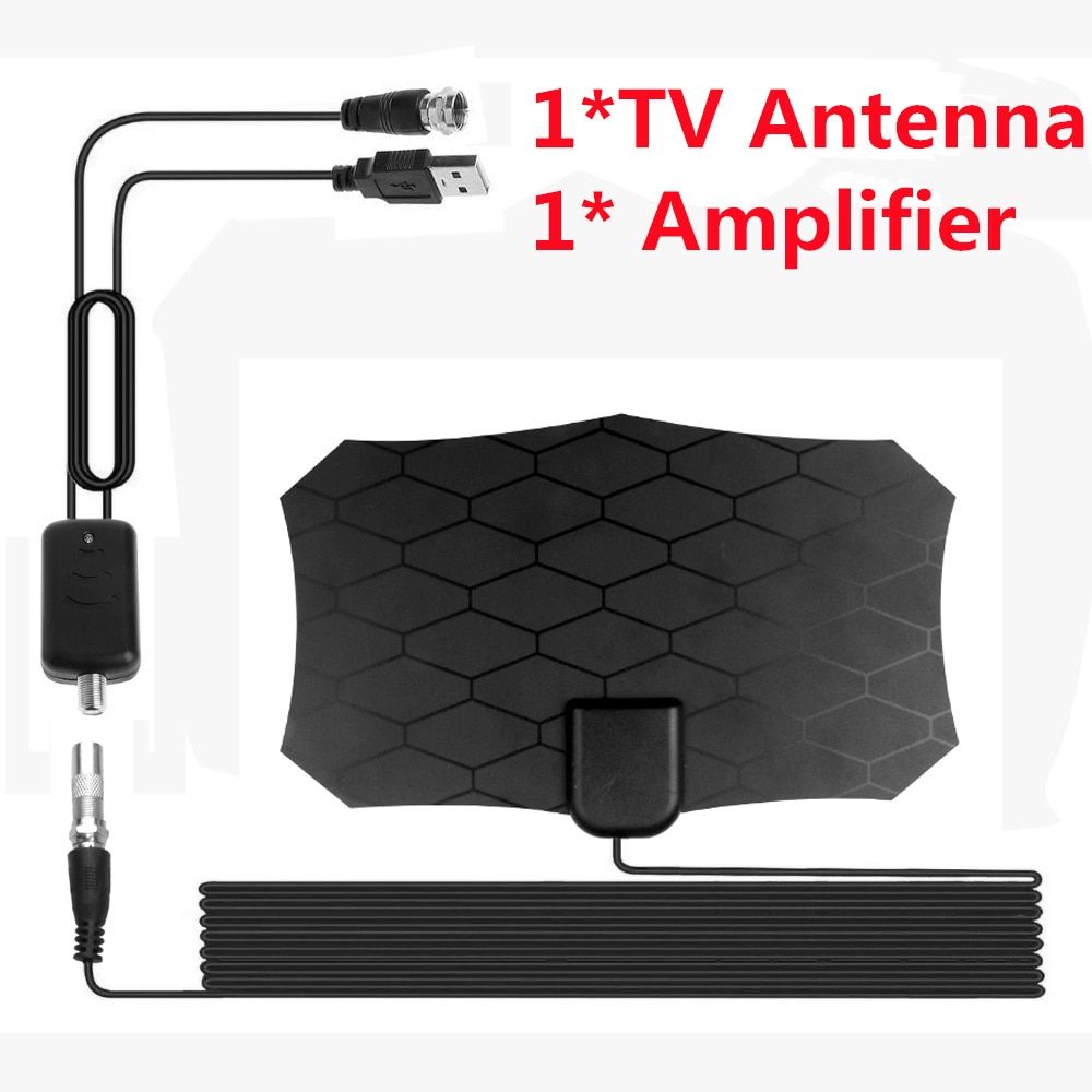 800 Miles 4K Digital HDTV Indoor TV Antenna 3M Cable With Amplifier Signal Booster TV Antena HD TV Antennas Aerial