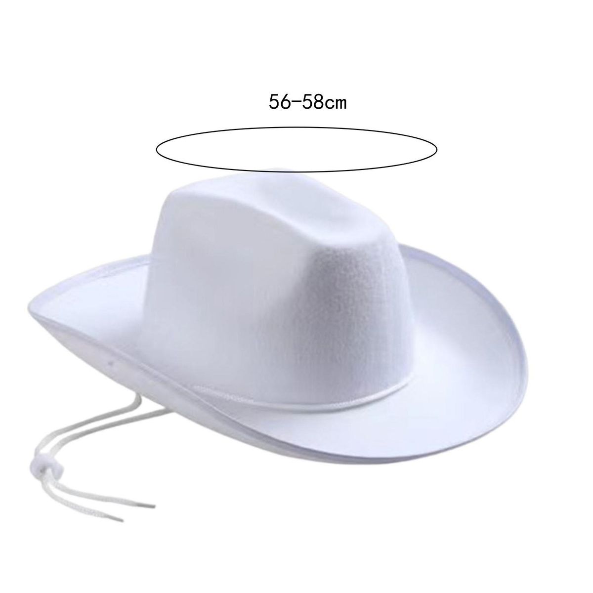 Jazz Hat Western Cowgirl Jazz Sun Hat White