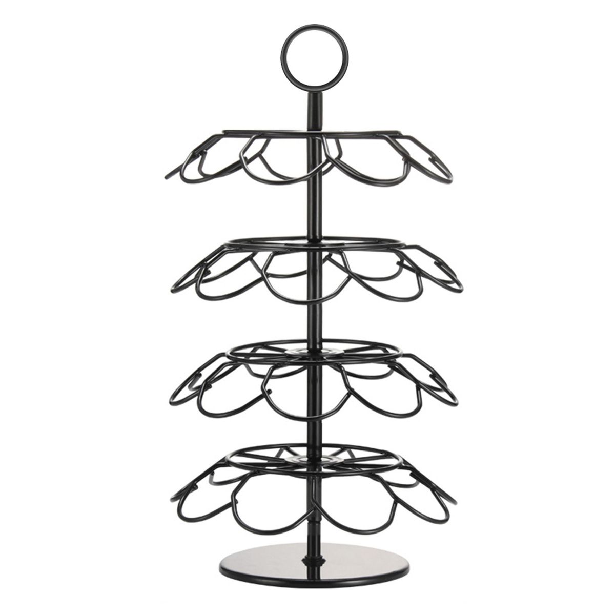 Iron Coffee Pod Holders Rotatable Coffee Pod Storage