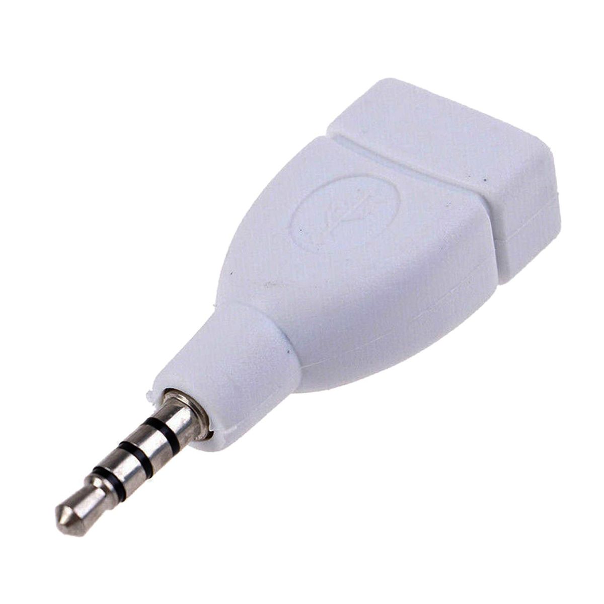 3.5mm Male AUX Audio Plug Jack To USB 2.0 Female Car Auxiliary Port