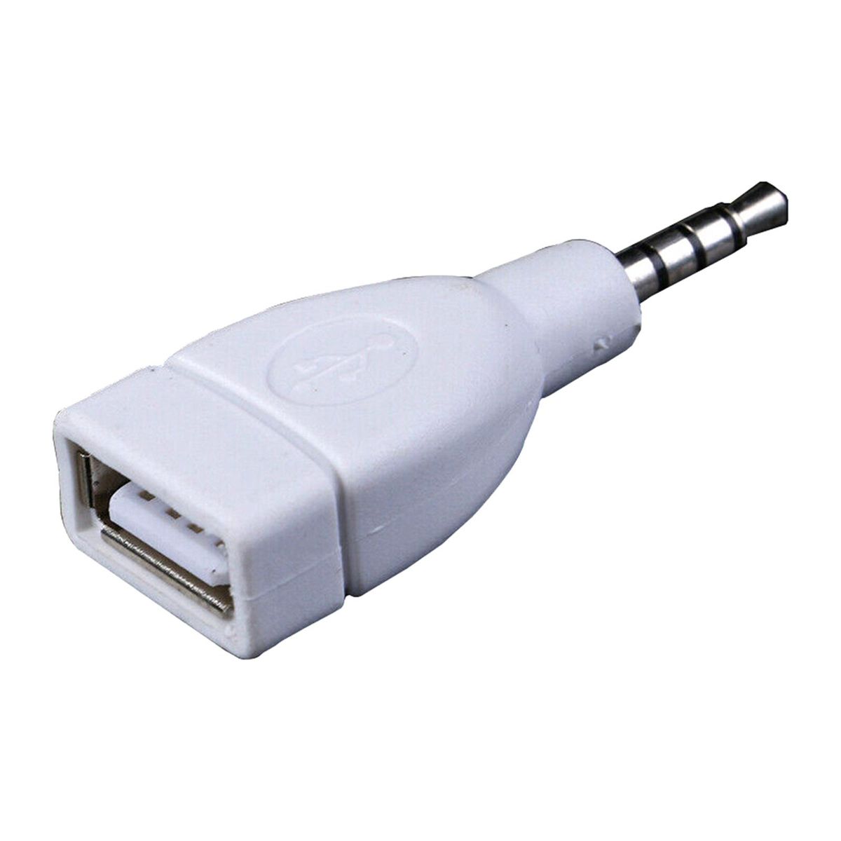 3.5mm Male AUX Audio Plug Jack To USB 2.0 Female Car Auxiliary Port